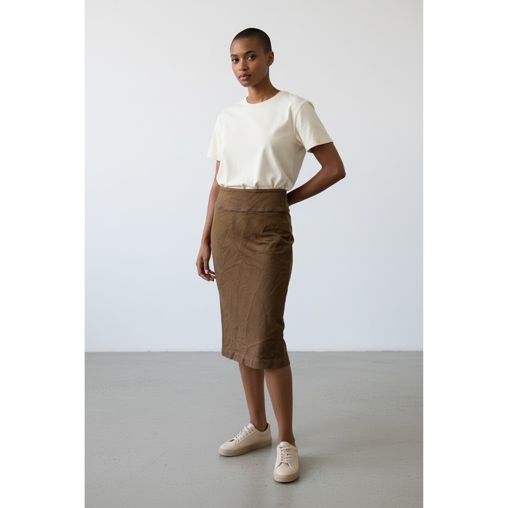 Citizens of Humanity Brown High Waist Pencil Midi Skirt Style 2000 Size 27